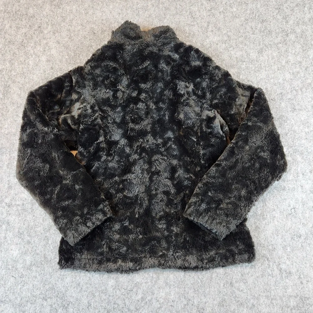 The North Face Reversible Shasta Jacket Girls L Full Zip Faux Fur Insulated - Picture 4 of 12